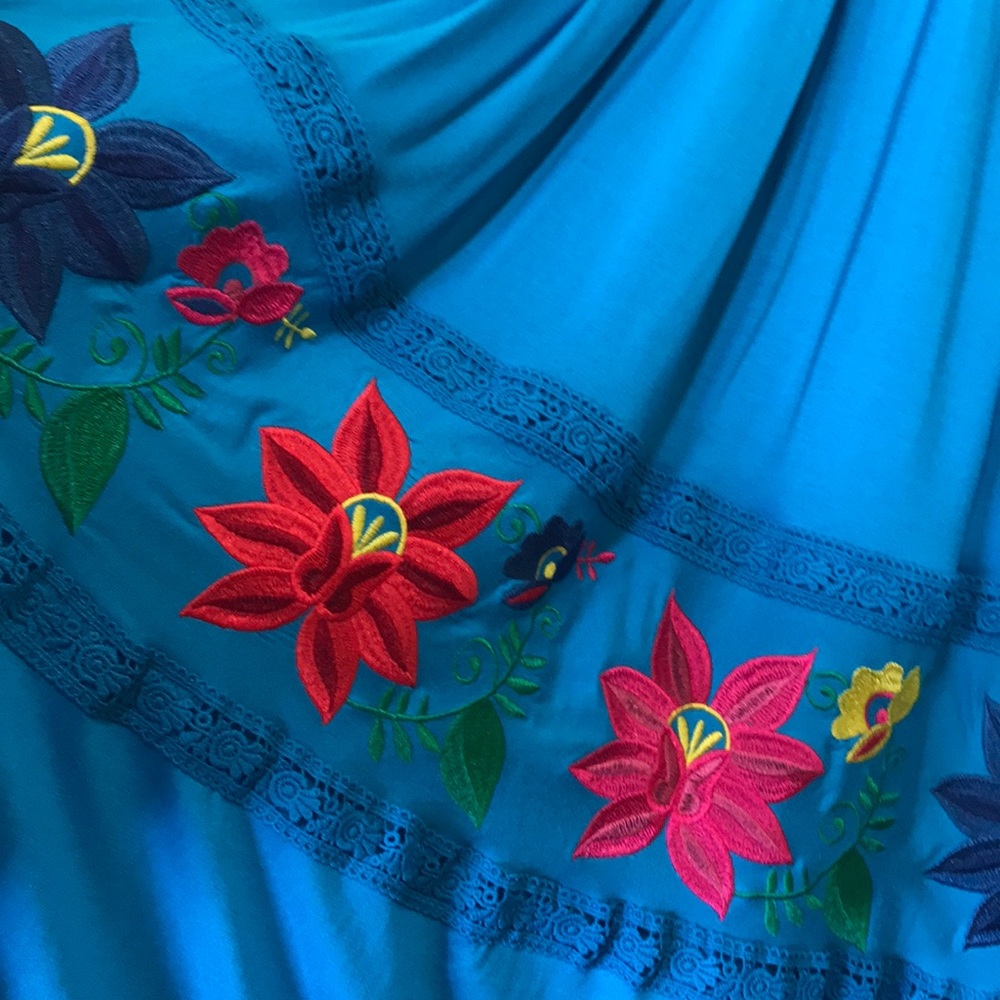 Maxi Embroidered Long Dress